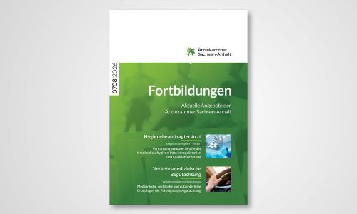 Beileger Fortbildungen im Ärzteblatt Sachsen-Anhalt 0708/2026, aktuelle Angebote der Ärztekammer Sachsen-Anhalt