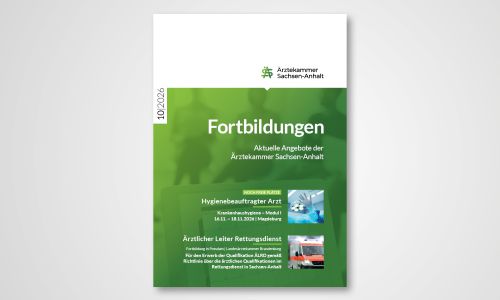 Beileger Fortbildungen im Ärzteblatt Sachsen-Anhalt 0708/2026, aktuelle Angebote der Ärztekammer Sachsen-Anhalt